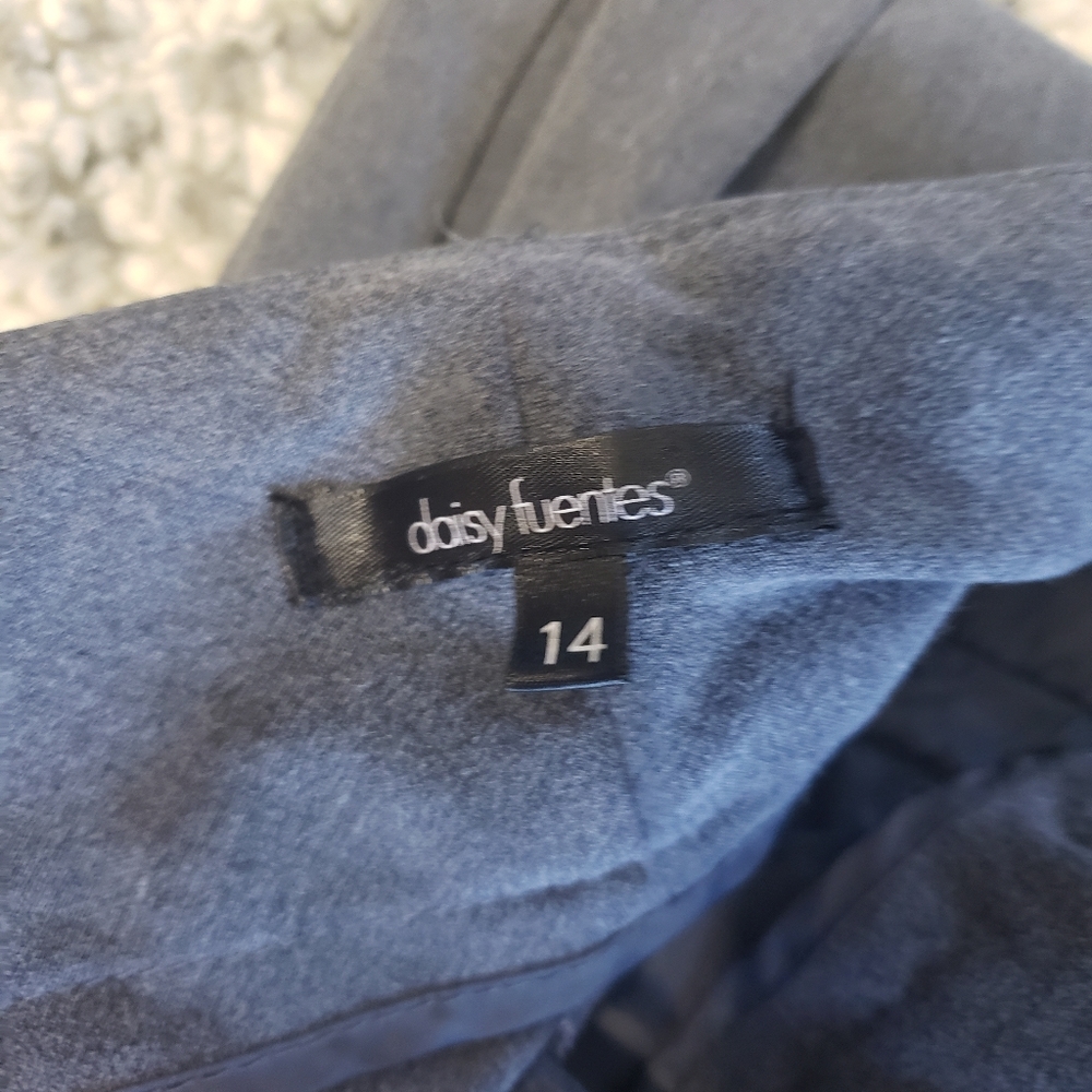 Daisy Fuentes Blue/Gray Dress Pants